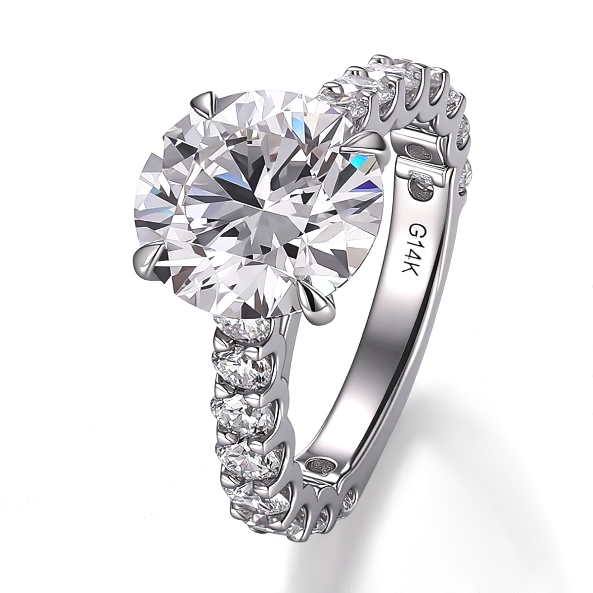 แหวนเพชรแล็บ 14Kgold แท้