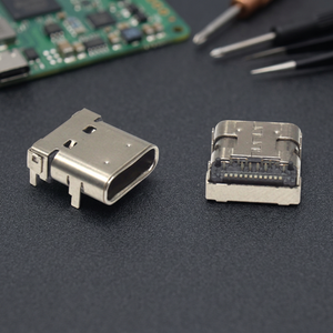 อะแดปเตอร์ Ariba Technology USB 3.1 Type C ตัวเมีย แบบมุมฉาก ตัวเรือน LCP แบบไฮบริด ทนทาน โครงสร้างสแตนเลส 10000 ตัว พร้อมขั้วต่อ DIP ชุบดีบุก - Product Image 2