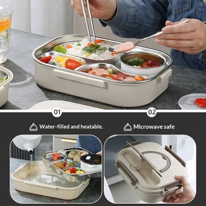 Ensemble de sacs à déjeuner, thermos pour micro-ondes, <span class=keywords><strong>sac</strong></span> à déjeuner pour enfants, boîte à lunch isotherme en acier inoxydable pour enfants, boîte à lunch pour enfants et adultes - Product Image 5