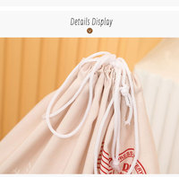 Bolsas de Regalo Grandes con Asas, Impresión de Santa Claus con Logotipo Personalizado, Ecológicas, de Lona, para Regalos de Navidad