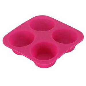 Moule en silicone pour cupcakes au <span class=keywords><strong>chocolat</strong></span> faits maison, écologiques, en gros, 4 trous - Product Image 3