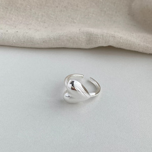 Heart Shape <b>Ring</b> S925 Sterling Silver Women's Everyday Wear Jewelry <b>Fine</b> <b>Rings</b> - Product Image 4
