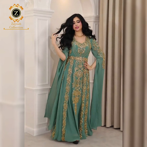 Zaynab femmes élégantes Abaya robe musulmane en gros vêtements islamiques respirant Polyester fête de mariage Design moderne dubaï - Product Image 2