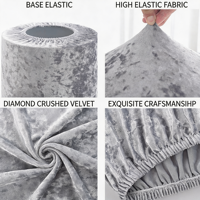 Housse de baril en velours diamanté doré SHJY, style moderne et minimaliste, en polyester, pour table de dessert de mariage ou de fête, colonne