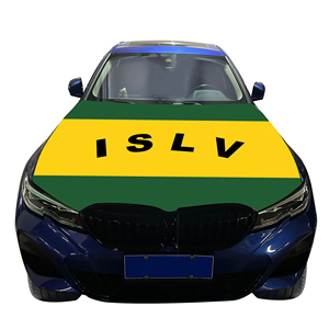 Vente en gros 120x150cm Couverture de capot moteur de voiture durable Îles de la société Conception graphique Numérique Résistant à l'usure Capot de voiture Couvre Drapeau - Product Image 4