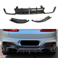 Kit de carrosserie diffuseur arrière en fibre de carbone pour BMW X3M X4M, style AE amélioré, kit de lèvre de pare-chocs arrière léger, kit de voiture personnalisé