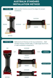 <span class=keywords><strong>Ventanas</strong></span> de Toldo con Marco de Aluminio y Vidrio Espejado ZEKIN, Resistentes a Huracanes, para Uso en Cocina, Abatibles hacia Abajo, para Viviendas, Residencias y Apartamentos - Product Image 3