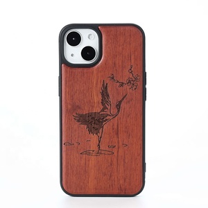 Custodia per <span class=keywords><strong>cellulare</strong></span> antiurto in TPU con inserto in vero legno naturale per iPhone 7 8 Plus X XS Max e <span class=keywords><strong>Samsung</strong></span> S10 S10plus - Product Image 3