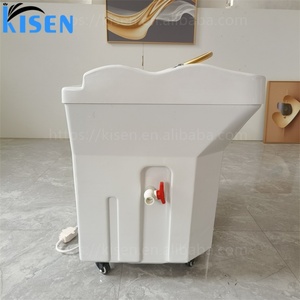 Kisen – Équipement de salon en gros : Bac à shampoing, unité de lavage, fauteuil de coiffure, mobilier de salon de coiffure à vendre pour salon de barbier - Product Image 5