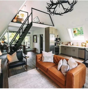 Structure en <span class=keywords><strong>bois</strong></span> préfabriquée en forme de A, de haute qualité, imperméable, conçue en Australie, <span class=keywords><strong>maison</strong></span> triangulaire durable, villa, resort - Product Image 6