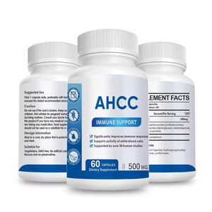 Cápsulas de Suplemento AHCC - 500 mg de Extracto de Hongo Natural para el Apoyo Inmunológico - Mantiene la Actividad de las Células Killer Naturales 60 Cápsulas/Botella - Product Image 2