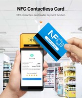 Terminal de point de vente portable Android avec écran tactile de 5,5 pouces, Bluetooth, USB, NFC, imprimante thermique de 58 mm, lecteur de codes-barres