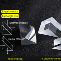 Prisms Kaleidoscopes Optical Elements of Mirror Triangular Prism 15x15mm Science Classroom Optics Kits