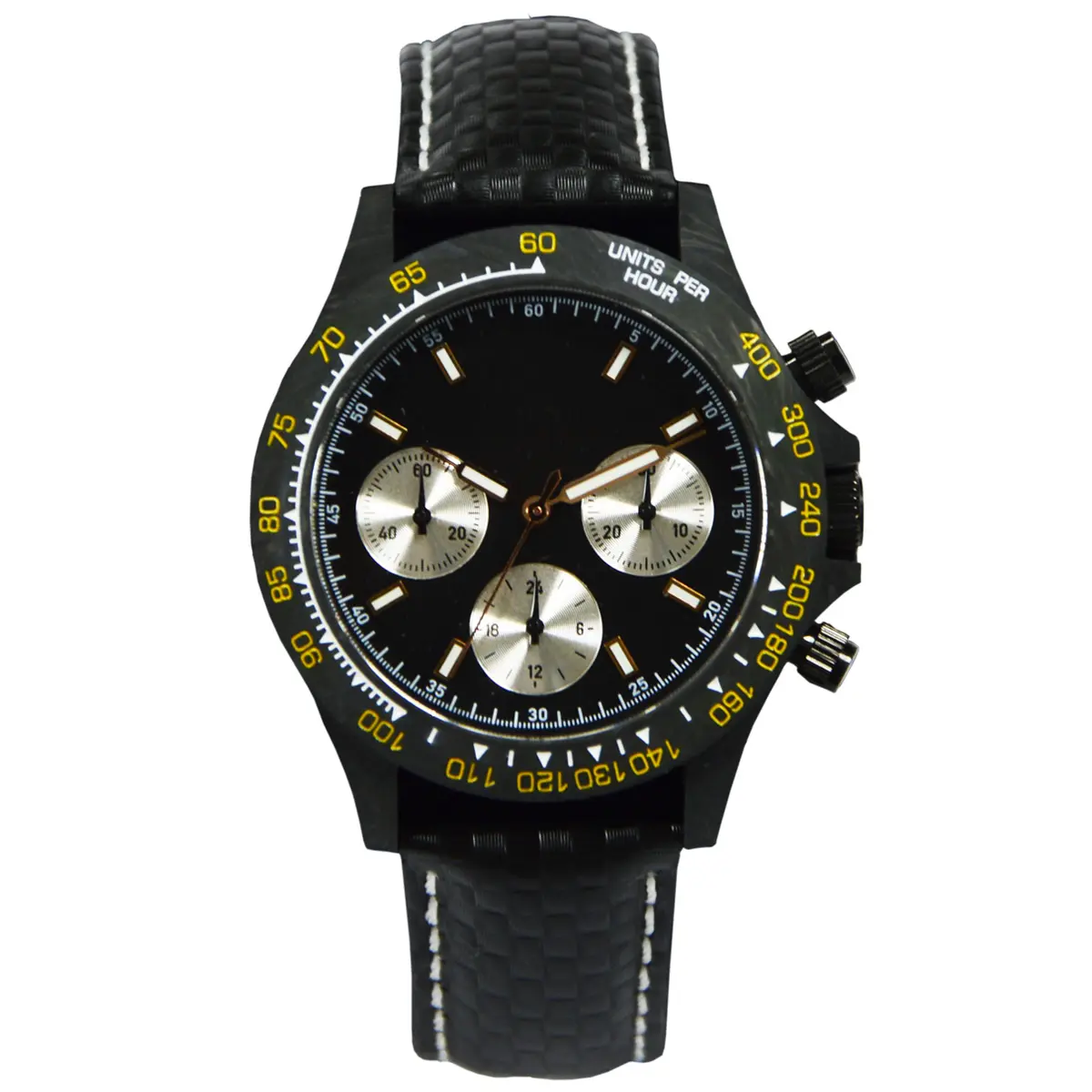 Prix d'usine personnalisé OEM montre-bracelet pour hommes montre étanche montres à quartz chronographe en fibre de carbone