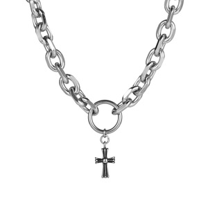 Men's Stainless Steel <b>Cross</b> Bracelet <b>Chain</b> Link Geometric Design Gift Jewelry CE605 - Product Image 5