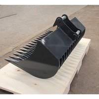 Suku Cadang Alat Berat XZFE MS03 Symlock Mini Sorting Bucket Excavator Skeleton Bucket untuk Pekerjaan Sipil