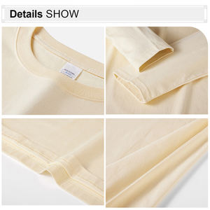 कस्टम पुरुषों ने लंबी आस्तीन टी शर्ट को ओवरसाइज़ किया टी शर्ट - Product Image 4