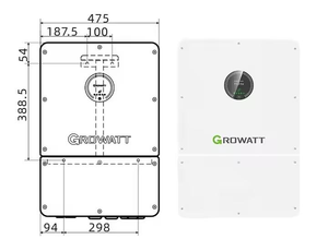 Growatt WIT-8-15K-HU de Bajo Voltaje, 8-15KW, Conexión en Paralelo para Redes Débiles de África/Asia - Product Image 2