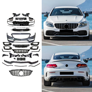 Parachoques de coche C63s, nuevo tipo de kit de carrocería para <span class=keywords><strong>Mercedes</strong></span> <span class=keywords><strong>Benz</strong></span> Clase C W205 <span class=keywords><strong>sport</strong></span> AMG C205 <span class=keywords><strong>2014</strong></span> 2015 2016 2017 2018 C180 <span class=keywords><strong>C200</strong></span> C250 - Product Image 2