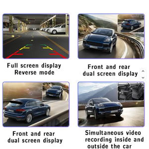 Caméra embarquée 3 objectifs 4 pouces 3 canaux 3 caméras DVR de voiture avant intérieur arrière Full HD 1080p Vidéo Boîte noire Vision nocturne - Product Image 4