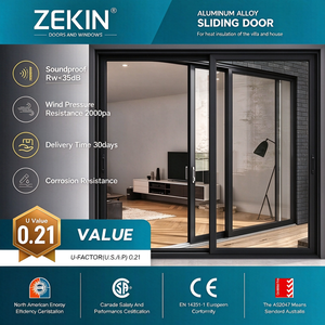 Puerta Corredera de Aluminio de Gran Tamaño con Vidrio Templado de Seguridad - Product Image 1