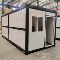 Maison modulaire en conteneur de 20 pieds à assemblage rapide, personnalisable, pour l'hébergement de chantier