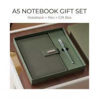 Ensemble cadeau de carnet en cuir PU A5 avec fermoir magnétique, logo personnalisé, stylo et boîte pour cadeaux d'entreprise
