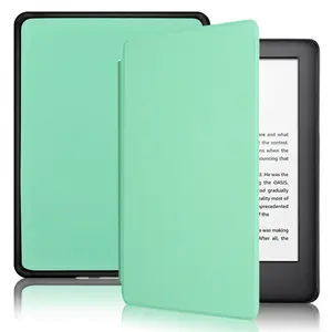 Étui pour tout nouveau Kindle 2018 2019 2021 Pc housse arrière étui en cuir Pu housse de tablette pour Amazon Kindle Paperwhite 4 10e génération 6 pouces