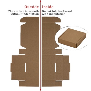 Giá rẻ hơn làm từ các tông sóng bền và dễ dàng để gấp kích cỡ khác nhau vận chuyển hộp với nắp - Product Image 5