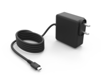 Cargador GaN USB-C de 100W con Cable Fijo, Opciones para AU, UE, Reino Unido y EE. UU., para Portátiles/Teléfonos Móviles