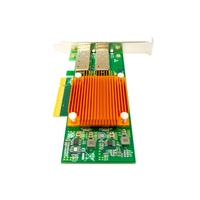 Servidor Tarjeta de red 10G Puerto dual SFP + Adaptador Ethernet Tarjeta de fibra de transmisión unidireccional con chip Intel 82599ES