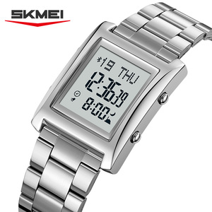 <span class=keywords><strong>Skmei</strong></span>-Montre de poignet multifonction en acier inoxydable pour homme, montre de luxe avec horloge numérique <span class=keywords><strong>Bluetooth</strong></span>, 2591 - Product Image 3