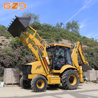 Chargeuse-pelleteuse GZD OEM ODM 8200 kg, logo et couleur personnalisés, moteur Cummins 74 kW, godet de 1,0 m³, profondeur de fouille de 3967 mm, excavatrice