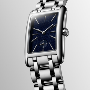 Elegant <b>Rectangular</b> Automatic Mechanical <b>Watch</b> with Stainless Steel Bracelet for Women Longinesing - Product Image 1