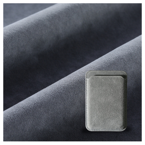 Porte-cartes de visite minimaliste au design <span class=keywords><strong>original</strong></span> pour Alcantara pour Magsafe iPhone 11/12/13/14/15/16 étui portefeuille pour téléphone - Product Image 4