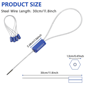 ZL-S001ซีลกันขโมยสำหรับ<span class=keywords><strong>สินเชื่อเงินสด</strong></span>สามารถพิมพ์แบบกำหนดเองได้ด้วยการพิมพ์ ABS - Product Image 2