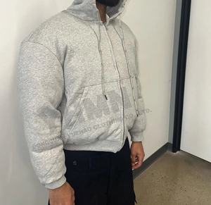 Personalizado Zip up globo hinchado cálido ligero Reversible acolchado Puff burbuja invierno Sudadera con capucha chaqueta acolchada abrigos de plumón para hombres - Product Image 3