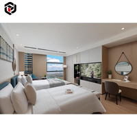 Ensemble de meubles de chambre d'hôtel de luxe sur mesure, fabrication professionnelle à Foshan, vente en gros, bois et métal de haute qualité pour hôtel et appartement