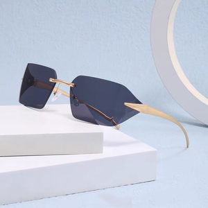 New Frameless Adult <b>Sunglasses</b> Multi-Color UV400 PC Lenses Unisex Fashion Trend - Product Image 2