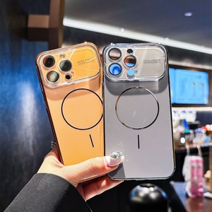เคสโทรศัพท์แบบแม่เหล็กติดกระจกฝ้าหน้าต่างขนาดใหญ่รุ่นใหม่ พร้อมฟิล์มเลนส์กระจก สำหรับ iPhone 12 13 14 15 16 17 Pro Max 17Air - Product Image 2