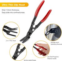 QEEPEI Outil multifonction pour voiture, Pince coupante diagonale, Extracteur de clous à pression, Extracteur de joints, Extracteur de rivets, Ensemble de 6 pièces en plastique