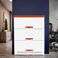 Armoire de rangement modulaire en plastique OEM, 3 compartiments, armoire colorée pour chambre à coucher, pour enfants et adultes