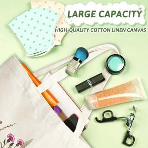 Bolsas de Tela de Algodón Personalizadas con Logotipo Impreso, Bolsas de Compras Promocionales Reutilizables Lisas - Product Image 4