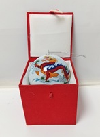 Haute qualité peint à la main chinois Dragon verre ornement festif noël décoration de la maison boule de noël boule