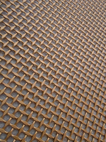 Maille architecturale tissée en fil métallique plat pour balustrade de balcon moderne