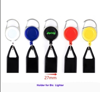 Porte-badge rétractable personnalisé, porte-clés, attache pour briquet, clip pour briquet, laisse rétractable pour fumeur