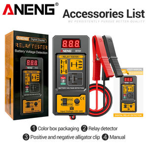 เครื่องตรวจจับรีเลย์ดิจิตอล ANENG RT01 11-25V เครื่องทดสอบการตรวจจับยานยนต์อเนกประสงค์ พร้อมจอแสดงผลแบตเตอรี่ 4/5 ขา - Product Image 6