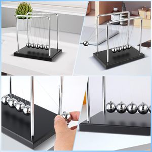 Giocattoli Scientifici Divertenti, Gioco <span class=keywords><strong>di</strong></span> Fisica a Movimento Perpetuo, Base in Legno con <span class=keywords><strong>Sfere</strong></span> Bilanciate per Decorazioni da Ufficio e Scrivania - Product Image 5