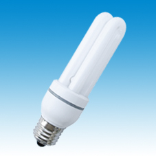 Bombilla de bajo consumo CFL 2U E27 6000K Luz diurna Alert 6000 Horas CRI 80 Base de plástico AC 220V Garantía de 2 años Alta luminosidad - Product Image 1