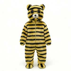 Mono de tigre personalizado para bebé, disfraz de tigre, mono de animal para niños, mono de tigre de peluche, disfraz de Halloween para bebé - Product Image 5